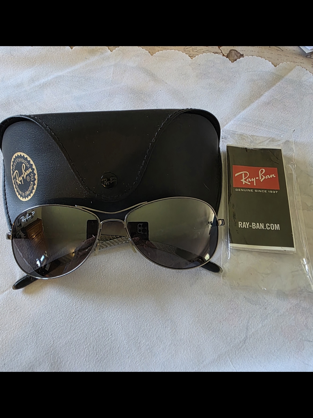 Rayban Aviator 8301 Carbon Fiber Gunmetal Steelfront Sunglasess - Picture 3 of 9